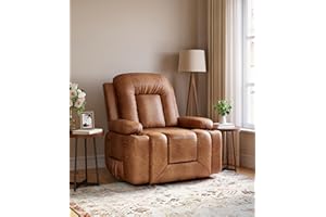 GarveeHome Power Lift Recliner Chair - Heat and Massage, Faux PU Electric Lift Recliner for Elderly & Mobility Impaired, Adju