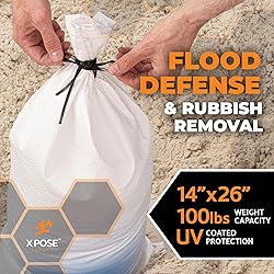 Xpose Safety Heavy Duty Sand Bags with Tie Strings