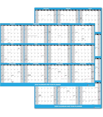18" X 24" SwiftGlimpse 2026 Wall Calendar Erasable Large Wet & Dry Erase Laminated 12 Month Annual Yearly Wall Planner, Reversible, Horizontal/ Vertical, Maroon