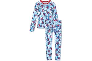 Cuddl Duds Boys Thermal Underwear Set - Sonic, Spiderman, Pokemon, Minecraft, Star Wars Designs - Kids Long John Base Layer