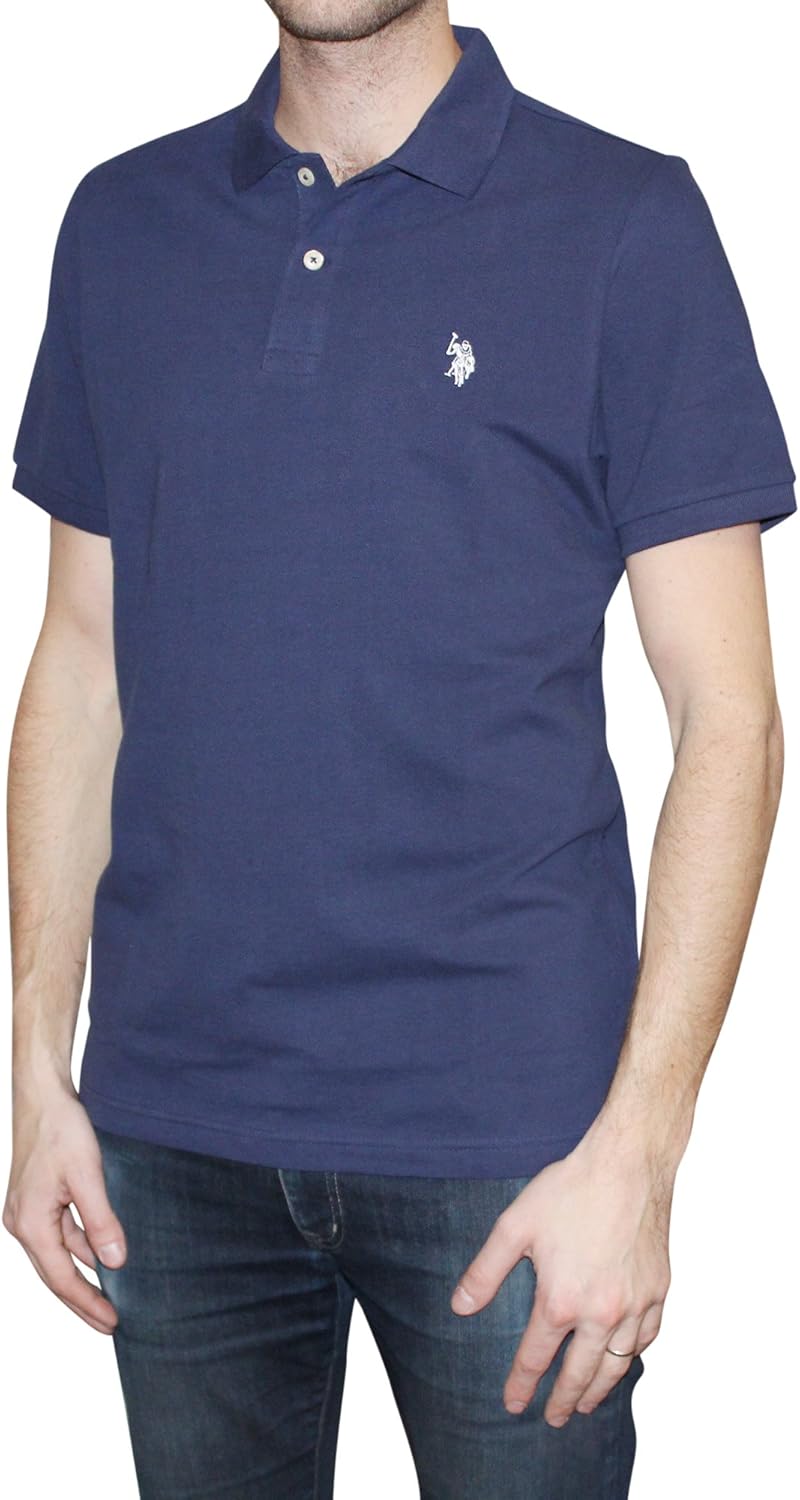U.S. Polo Assn. Mens Classic Small Pony Solid Pique Polo Shirt at  Men’s Clothing store