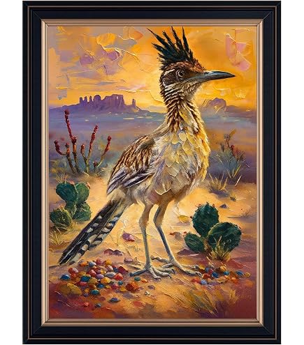 Amazon.com: ART.COM Wall Art Print Arizona - Roadrunner Scene by