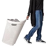 Mind Reader 60L Rolling Laundry Hamper, Clothes