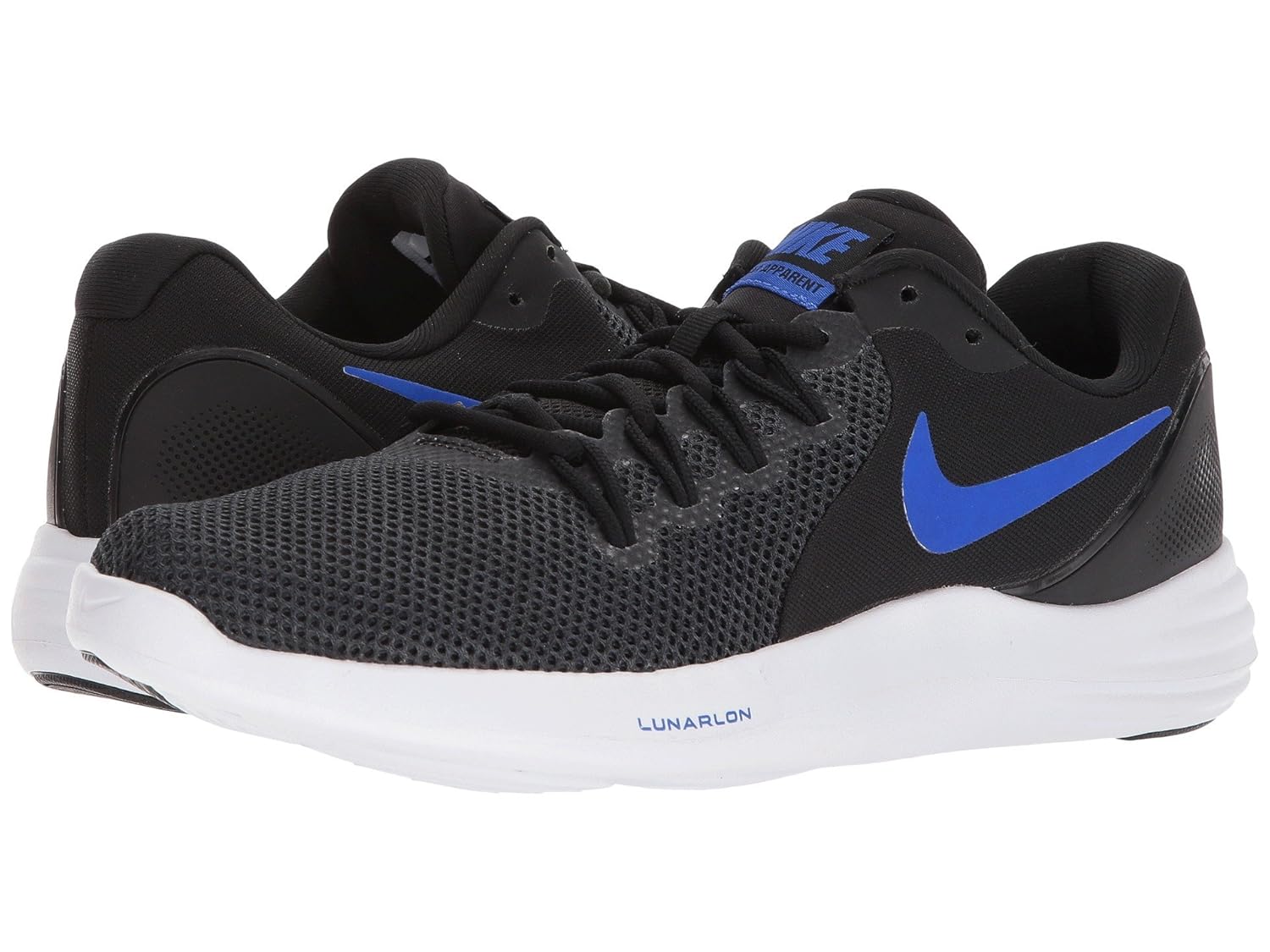 珍しい ナイキ Nike メンズランニングシューズスニーカー靴 Lunar Apparent Black Racer Blue Anthracite White 13 31cm D Medium B07bqr9hjj 最高の Techplus Vn