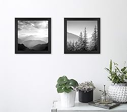 MCS Studio Gallery Frame, Black Woodgrain, 12 x 12