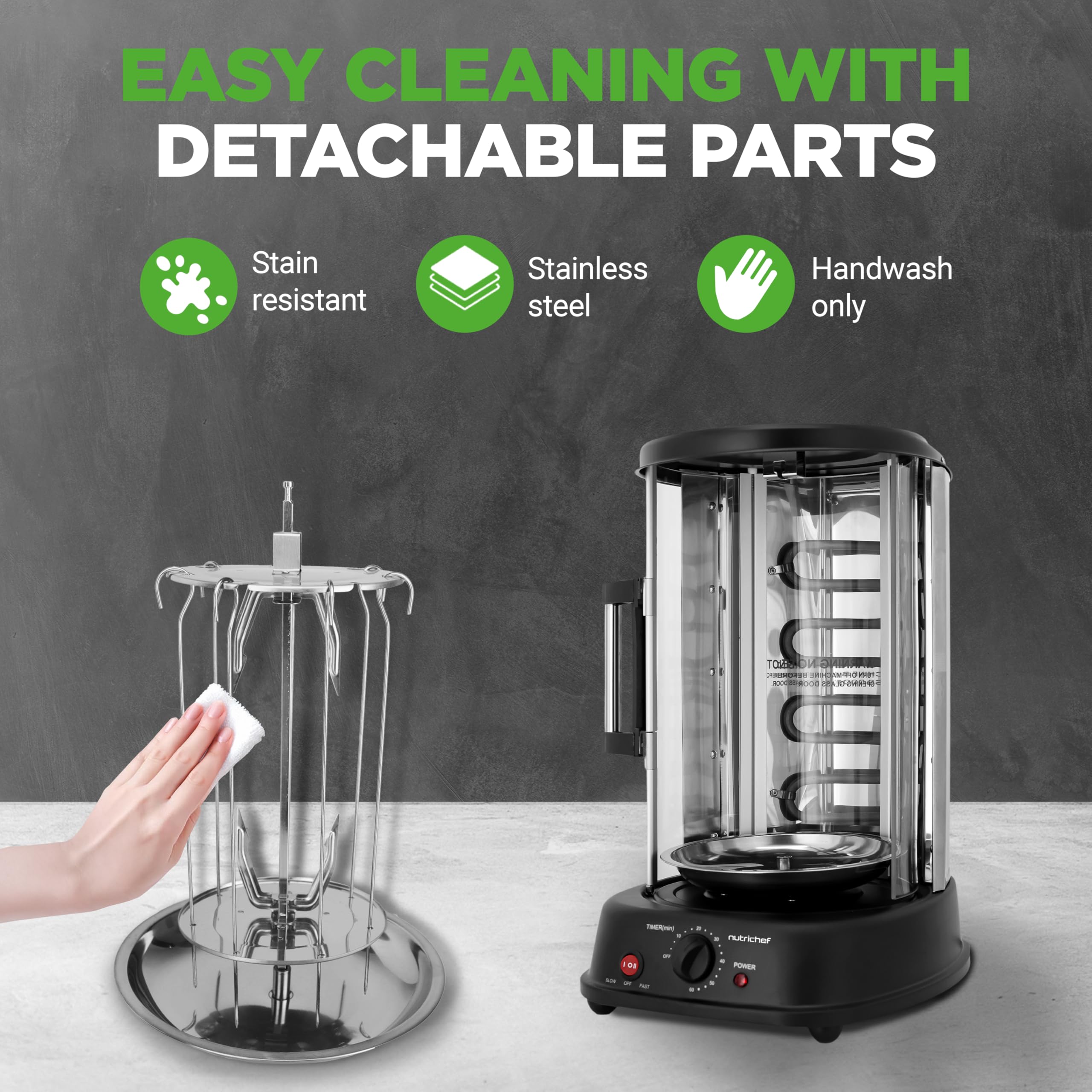 Mua NutriChef Vertical Rotating Shawarma Oven - Rotisserie, Shawarma ...