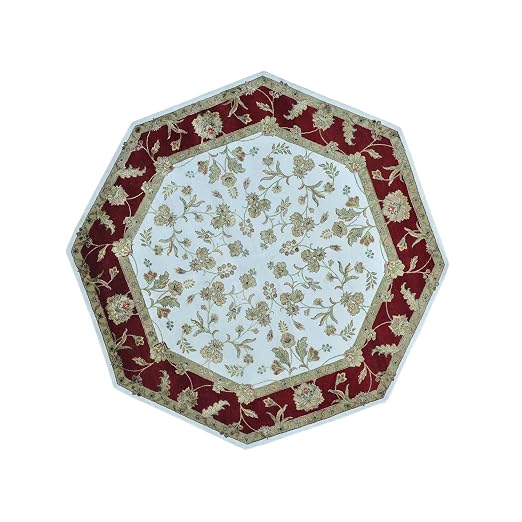 1800 Get A Teppich Achteckig Rajasthan Handgeknotet Wolle Und