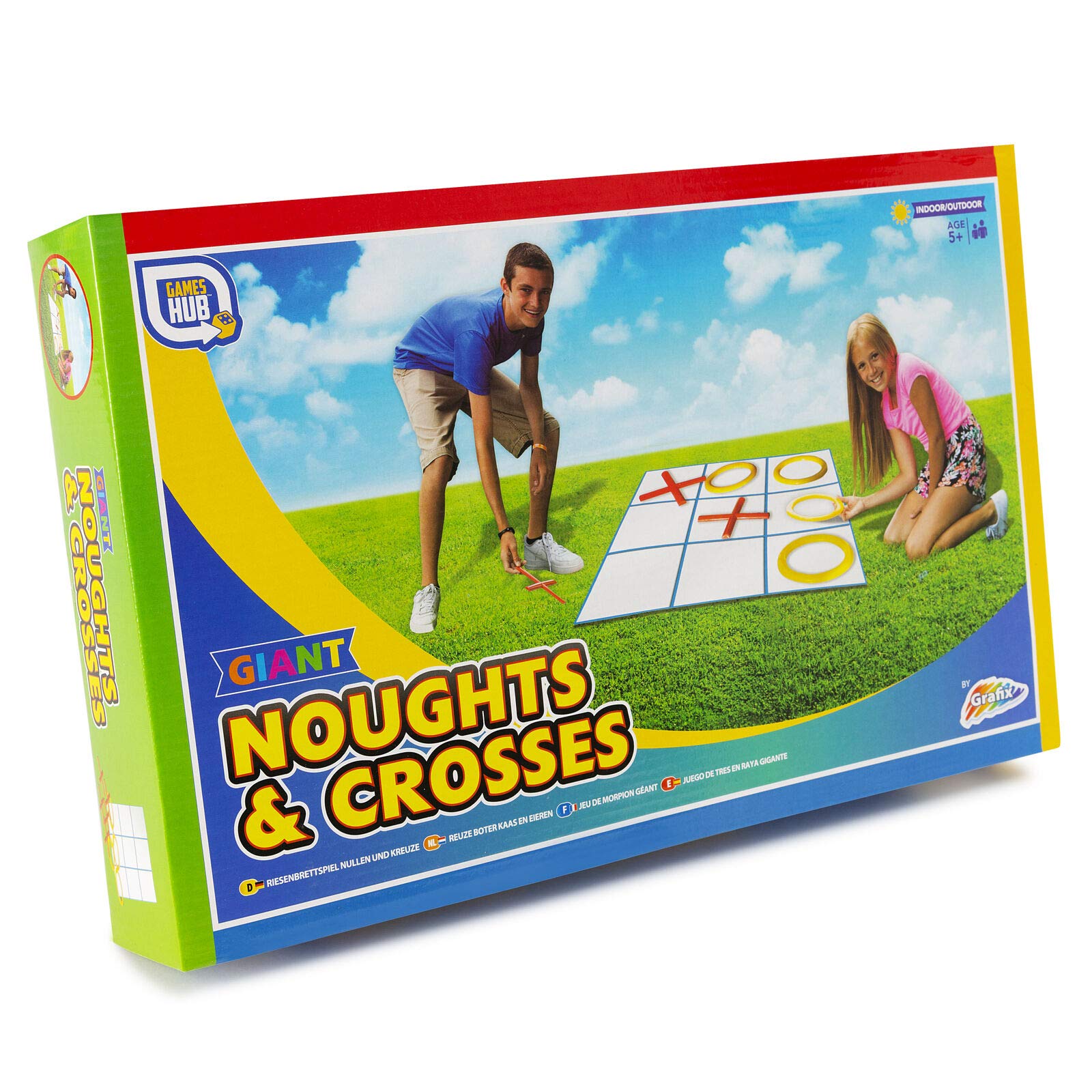 Games Hub - Giant Garden Family Game - Noughts and Crosses