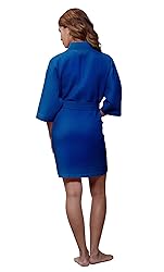 Turquaz Linen Lightweight Knee Length Waffle Kimono