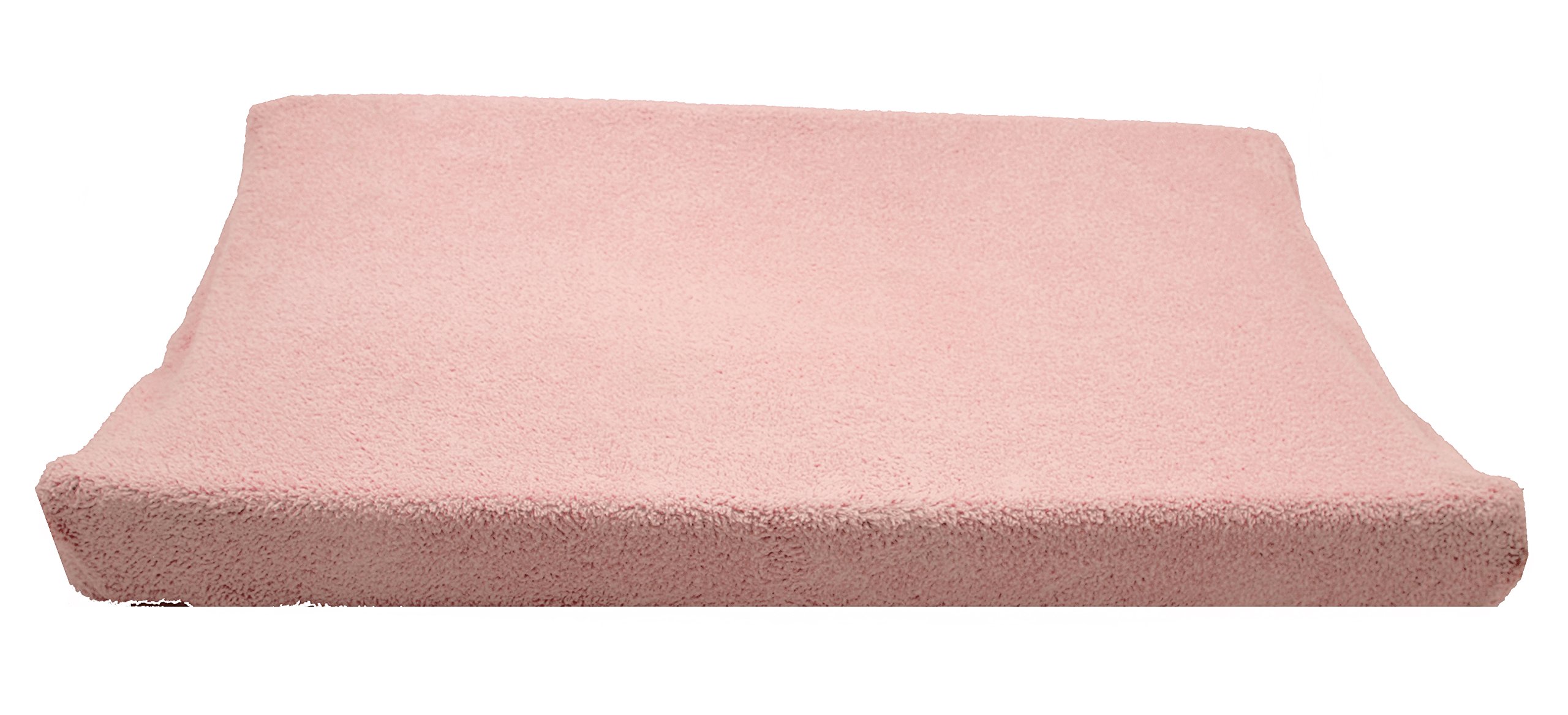 Ti TIN Changing Table Mat Cover Made of Terry Towelling Fabric, 80 x 50 cm, Soft and Absorbent Changing Mat Cover, Cover Made of Adaptive Elastic Fabric, 100% Microfibre, Colour: Pink
