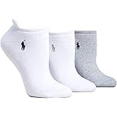 Ralph Lauren Women's 7470 RL Sport Heel Tab Cushion Sole Sock - 3 Pair Pack