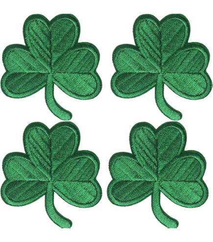 Irish Flag 3 Leaf Clover Patch - St. Patrick's Day Embroidered Iron On Or Sew On - View #14