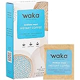 Waka Quality Instant Coffee — Medium Roast — Colombian 100% Arabica Freeze Dried Beans — 8 Single-Serve Packets