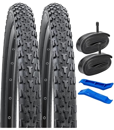Pair (2) 700 X 38c Tyre With A 3mm Anti-Puncture Belt City/Trekkin