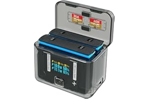 CYNOVA Insta 360 X4 Battery Charger for Insta360 X4 Accessories, Intelligent OLED Screen Two-Way Charging Hub for Insta360 X4, Fast Charger Hub for Insta 360 X4 Accessories (Not Include X4 Battery)