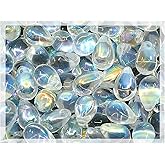 Czech 50-Piece Glass Beads, 6x9mm, Teardrop Transparent Crystal Clear AB