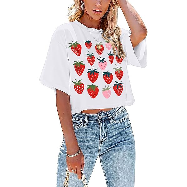 Amazon.com: Strawberry Pocket Shirt Strawberry Art T-Shirt