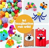 Newthinking DIY Craft Kits for Kids Make Your Own Colorful Animals 1200Pcs+ view 6
