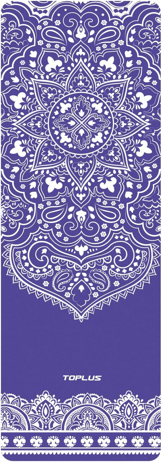 TOPLUS Yoga Mat, Non Slip Exercise Mat Made from Premium Material Non-Toxic High Performance Grip, Coming with Carry Strap or Bag (1/16-1/4 inch)