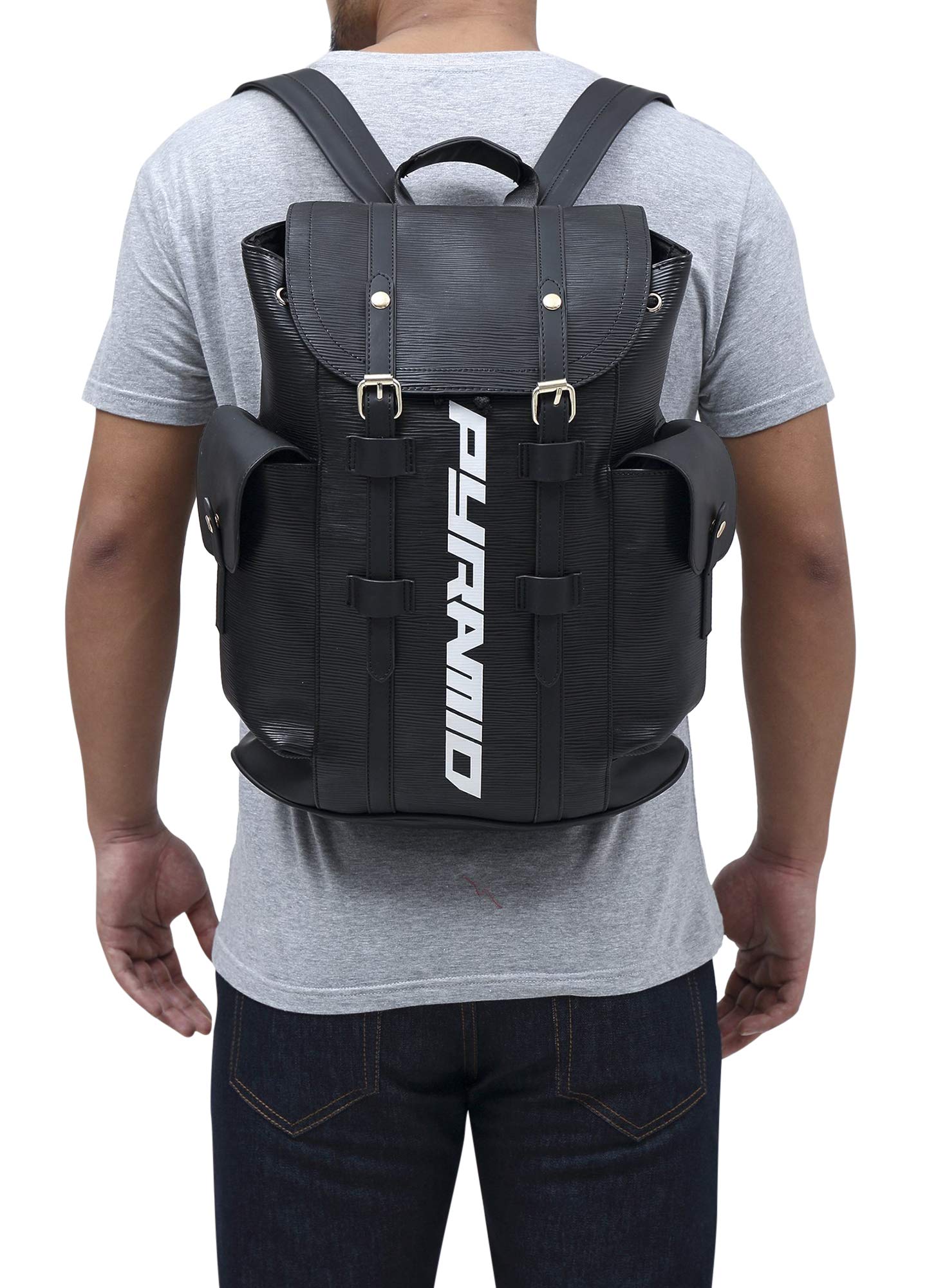 black pyramid backpack