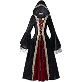 Colorful House Womens Medieval Renaissance Princess Retro Gown Cosplay Costume Dress