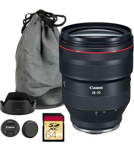 Amazon.com : Canon RF 28-70mm f/2L USM Lens with Hard Case, 95mm
