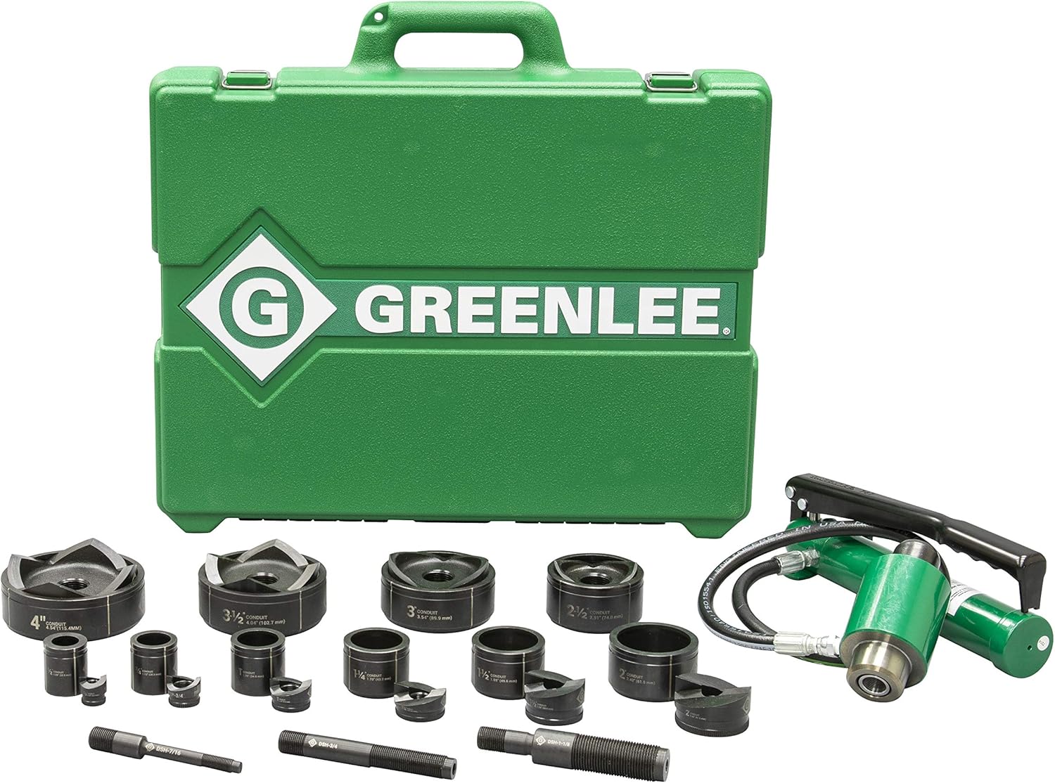 Greenlee 7310SB Ram and Hand Pump Hydraulic Driver Kit with 10 Slug