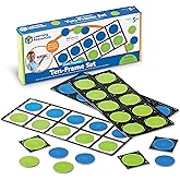 Learning Resources Giant Magnetic Ten Frame Set - Math Manipulatives, Teacher Supplies, Back to School, Ages 5+