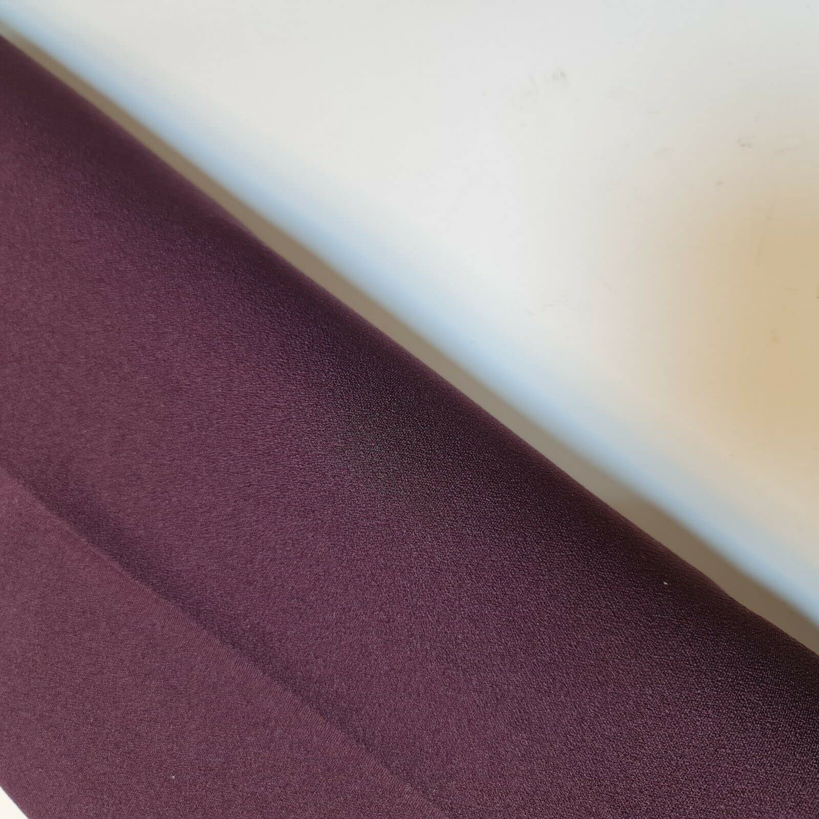 Plain Scuba/Crepe Jersey Stretch Spandex Dress Fabric Material 58" Wide (Deep Plum)