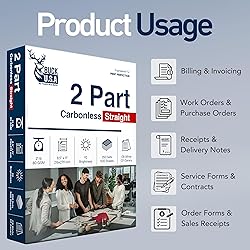 Buck 2 Part Straight Digital Carbonless Copy