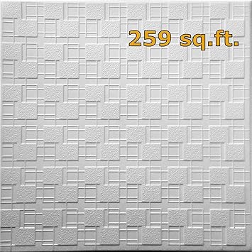 Amazon Com Styro Pro Polystyrene Decorative Ceiling Tile To Cover