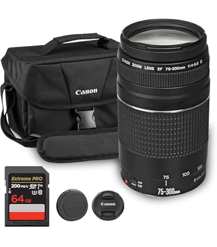 Amazon.com : Canon Ef 75-300mm F/4-5.6 III Telephoto Zoom Lens for