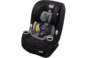 Maxi-Cosi Pria Max All-in-One Convertible Car Seat, Rear Facing Car Seat (4-40 lbs), Forward Facing Car Seat (22-65 lbs), High Back Booster Seat (40-100 lbs), Pure COSI, Essential Black