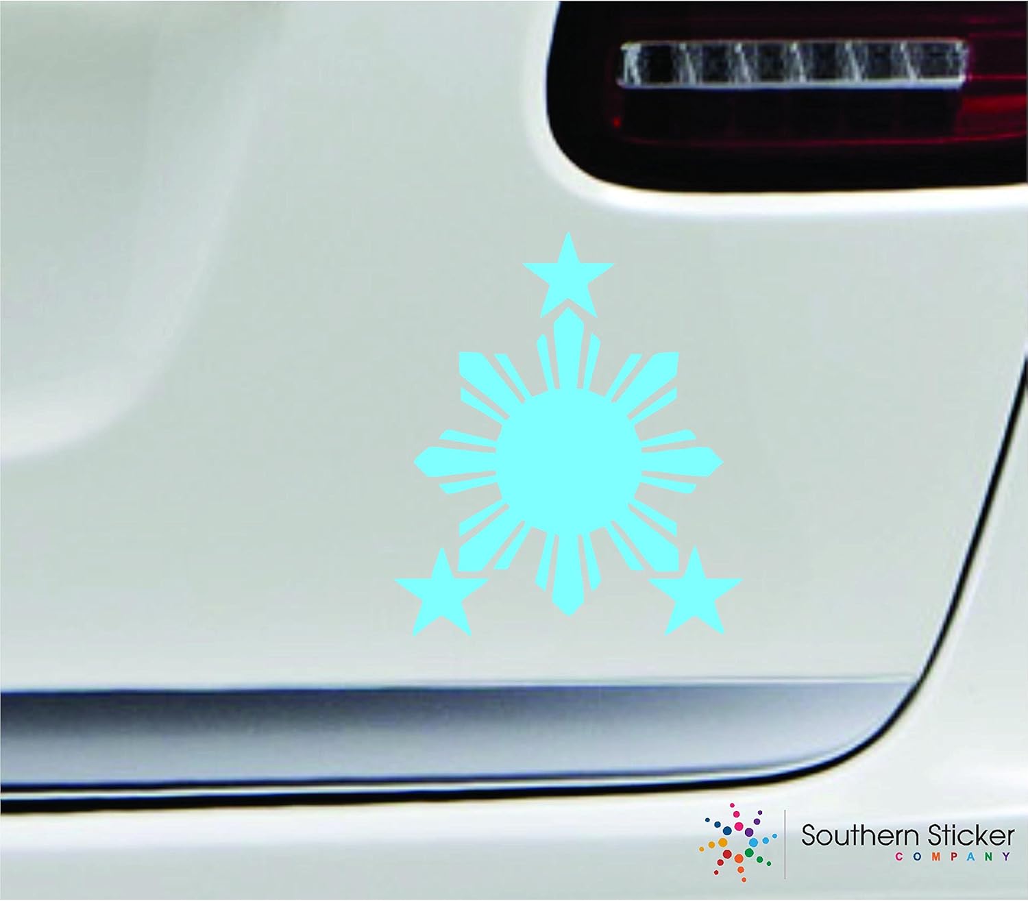 Amazon Com Sun Logo Philippines 3 9x4 5 Mint Symbol Philippines Filipino Country Asia United States America Color Sticker State Decal Vinyl Made And Shipped In Usa Automotive