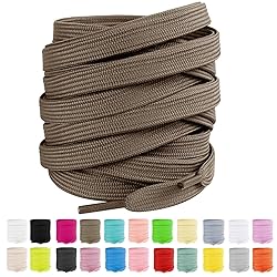 LUOFMISS 2 Pairs Flat Shoe Laces 5/16" Athletic