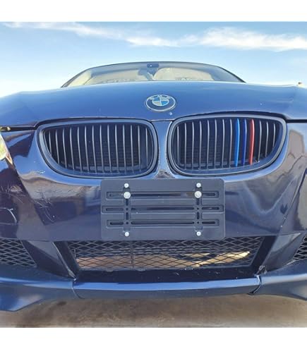 Front License Plate Bracket Car Front License Plate Tag Holder Mount Adapter Bumper Kit Bracket For