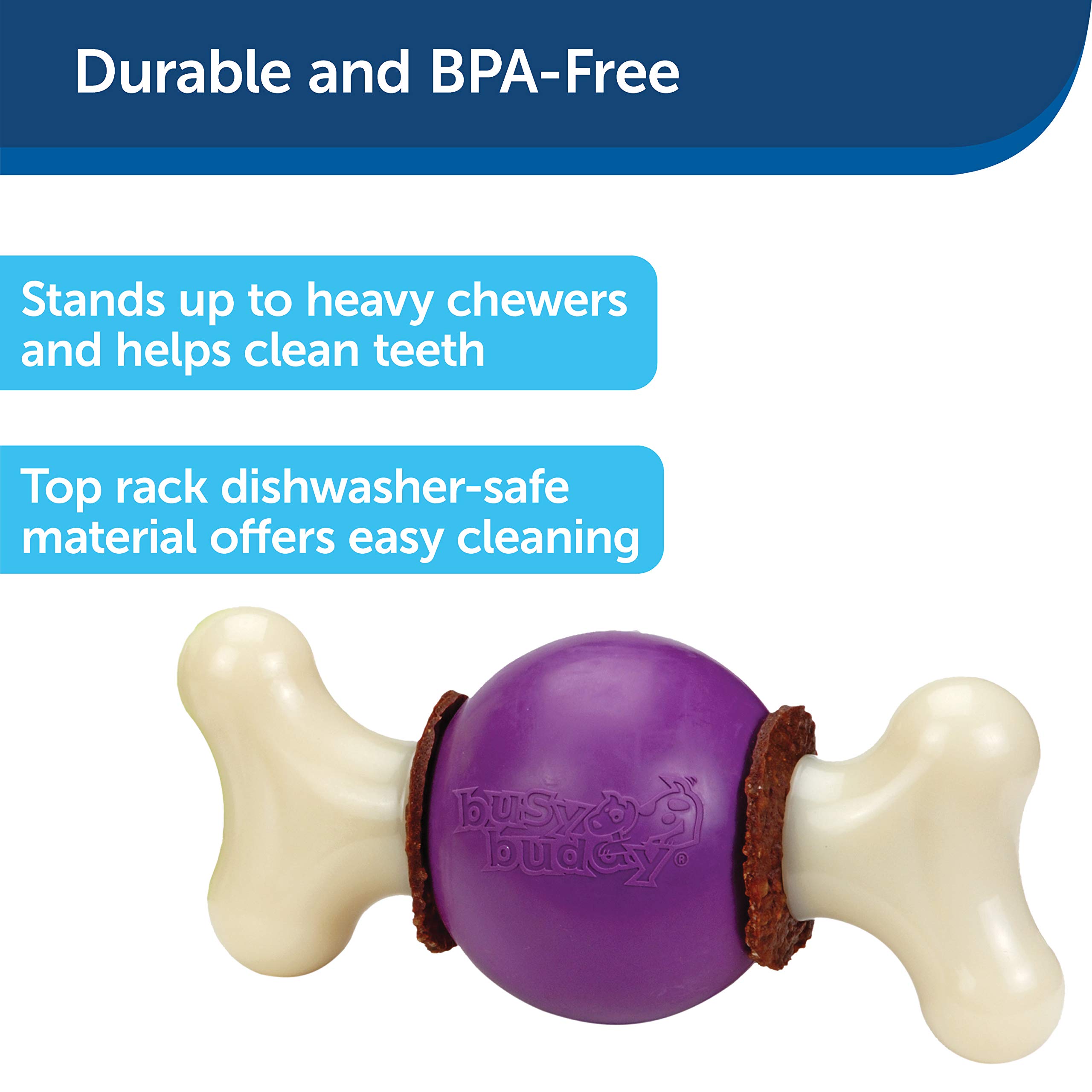 PetSafe Busy Buddy Bouncy Bone?, Treat Holding Dog Toy, Medium, Best for Dogs 10-50 Lb.