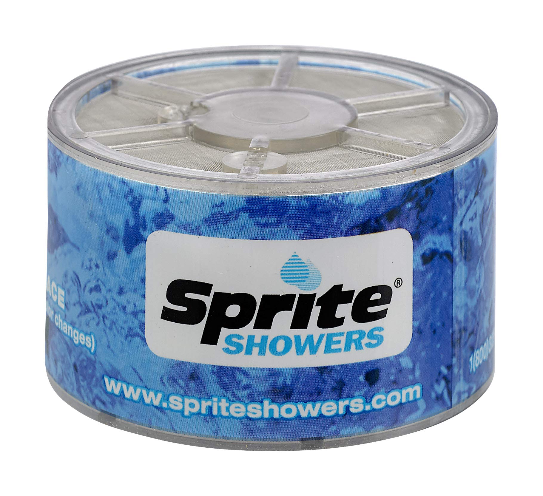 Sprite Showers SLC-R Slim-Line Shower Filter Replacement Cartridge, 1 Count (Pack of 1), Blue