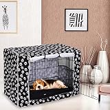 Pethiy Dog Crate Cover: Durable Polyester Universal Fit for 36 in Crates, Gray view 7
