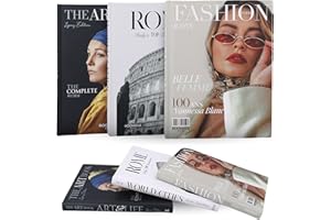 ROOMICLE Decorative Books for Home Decor - Fake Books for Decoration - Faux Books for Decoration - Book Room Decor - Decor Books - Designer Books Decor Set - Coffee Table Books Decor - Home Decorating Books