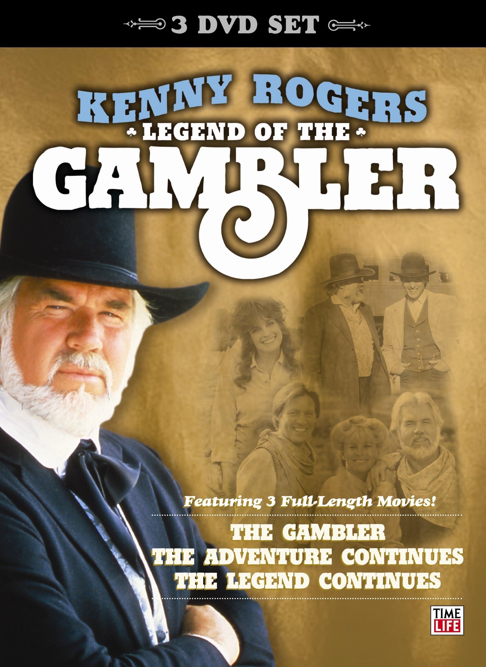 Kenny Rogers: Legend of the Gambler (3 Full-Length Movies: The Gambler, The Adventure Continues, & The Legend Continues) [DVD]