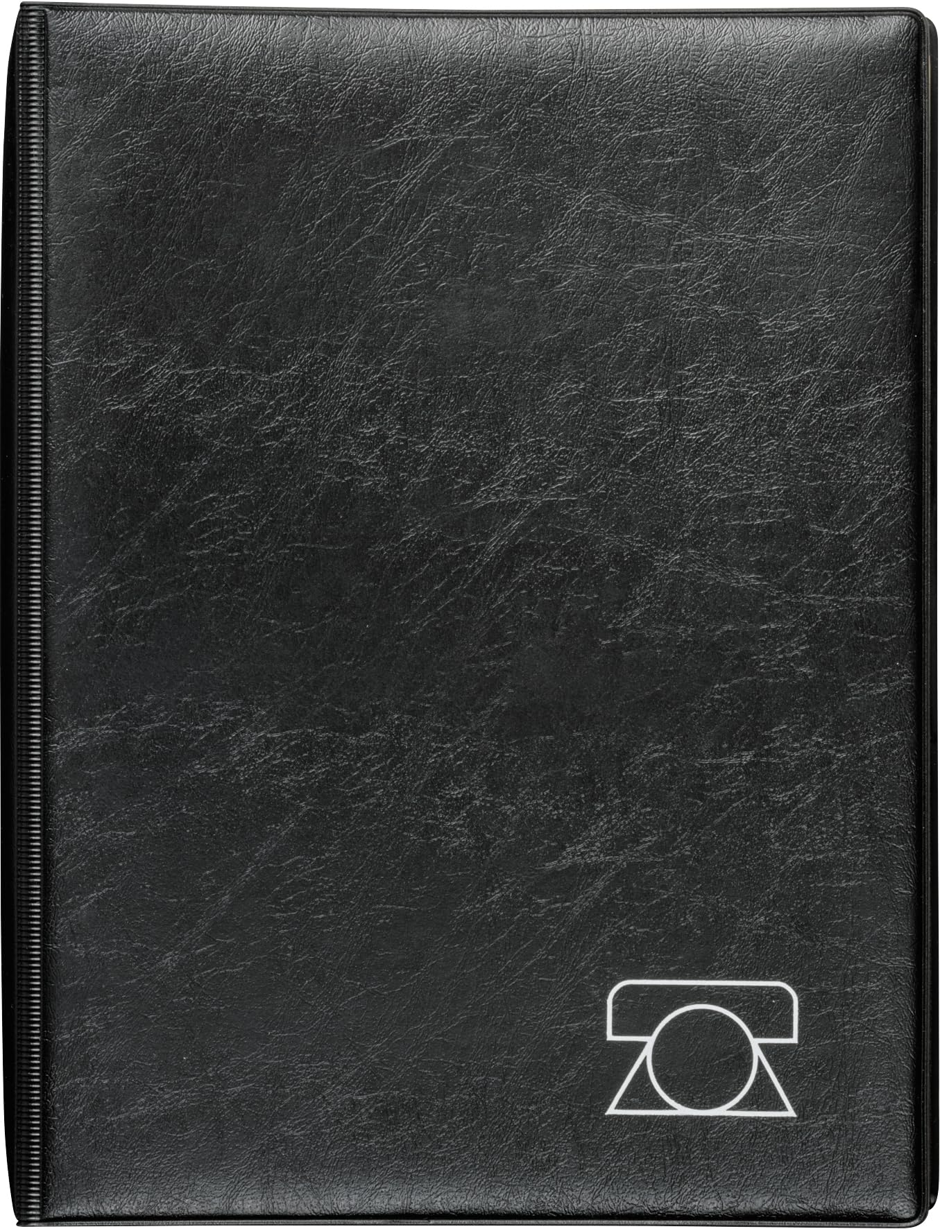 Brunnen 106434090 Telephone Ringbinder A5, 4 Ring Binder Mechanism, Slip in Pockets on Both Interior Sides Black