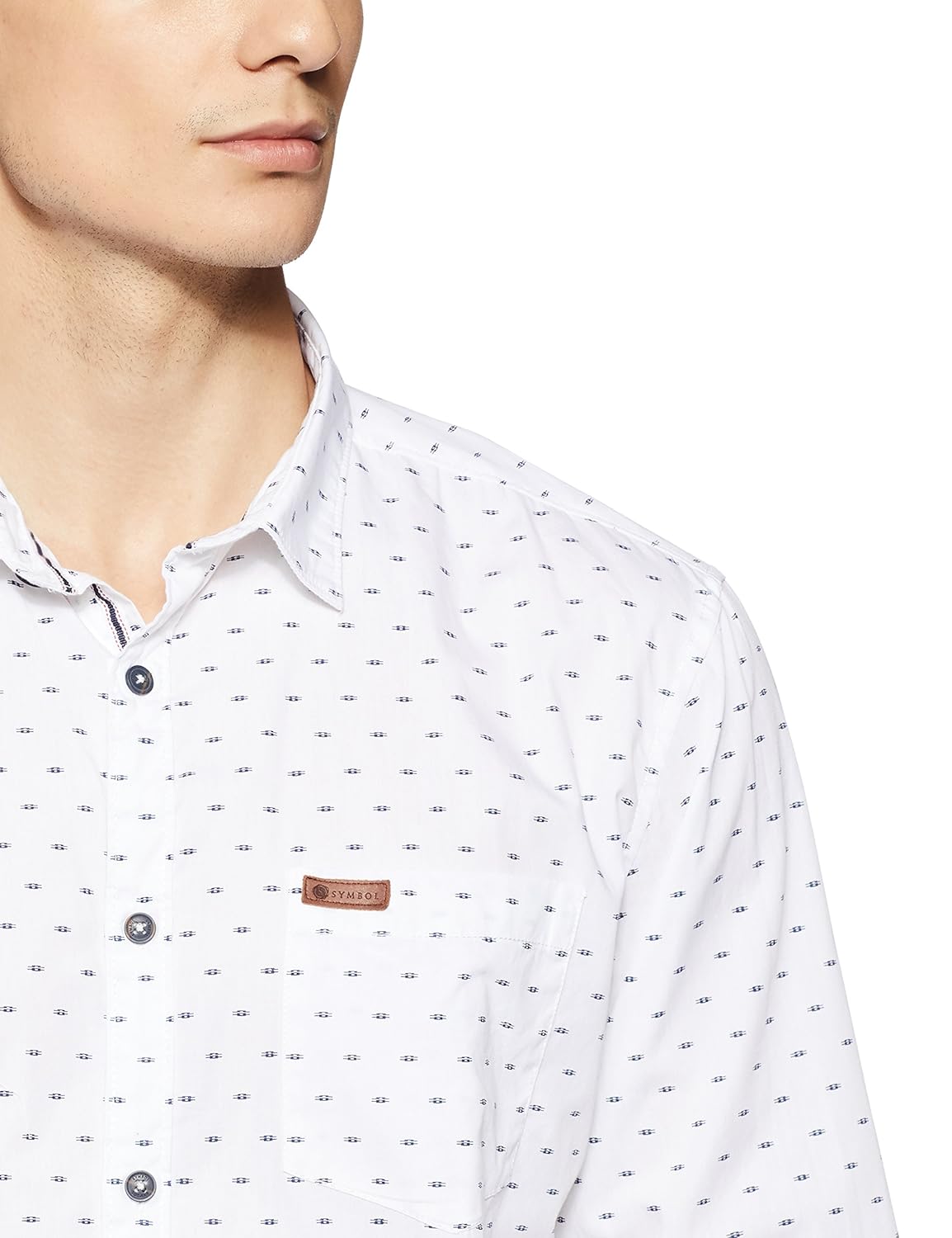 symbol amazon brand men's regular fit casual shirt