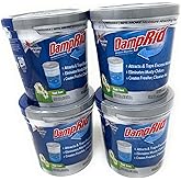 DampRid Refillable Moisture Absorber, 10.5 oz. Cups, 4 Pack, Fresh Scent, Traps Moisture for Fresher, Cleaner Air, No Electri