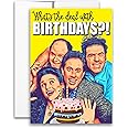 Jerry Seinfeld Inspired Parody Birthday Card What's the Deal with Birthdays? Card 5x7 inch w/Envelope