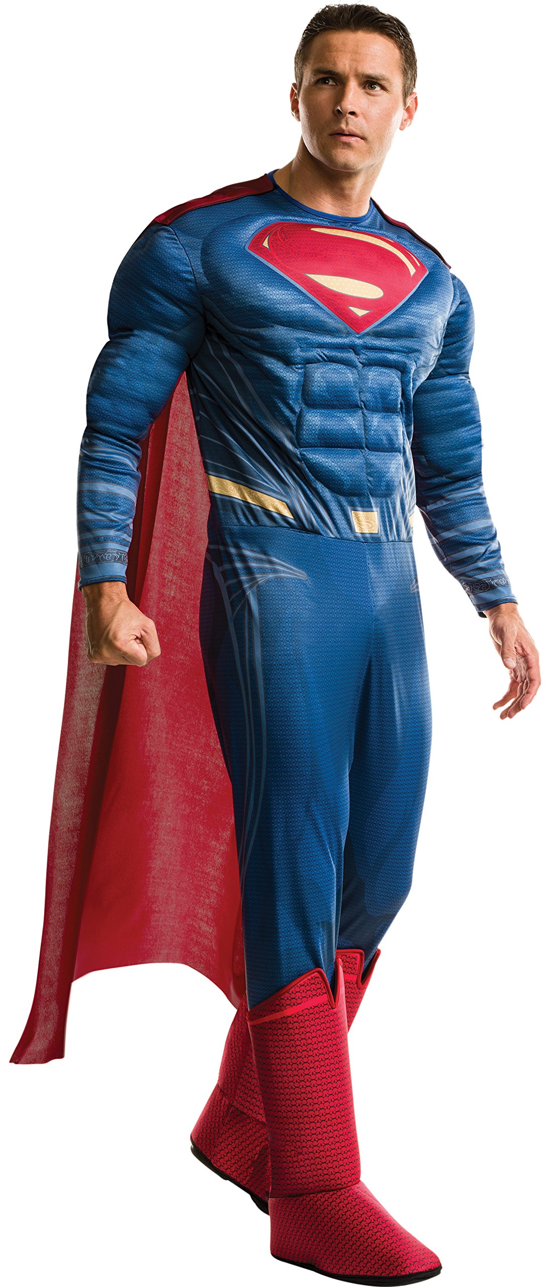 Photo 1 of Rubies Men's DC Comics Deluxe Superman Adult Sized Costume, As Shown, Standard US