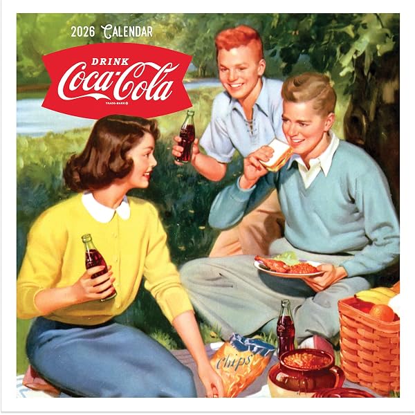 Cal 2026- Coke: Vintage Nostalgia Wall: Coca-Cola: 9798889615552