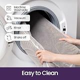 DEXI Dirt Trapper Door Mat Indoor 50x80 cm Non-Slip Machine Washable Brown-Blue view 7