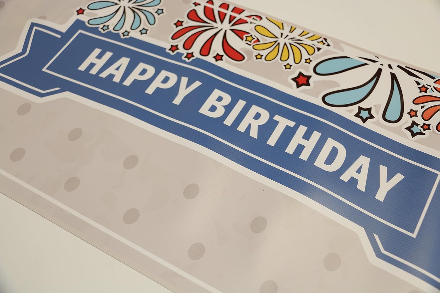 Happy Birthday Party Pvc Banner 8ft X 2ft Indoor And Outdoor Use