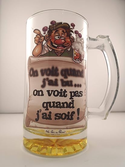 Chope Humoristique On Voit Pas Quand J Ai Soif Amazon Fr Cuisine Maison
